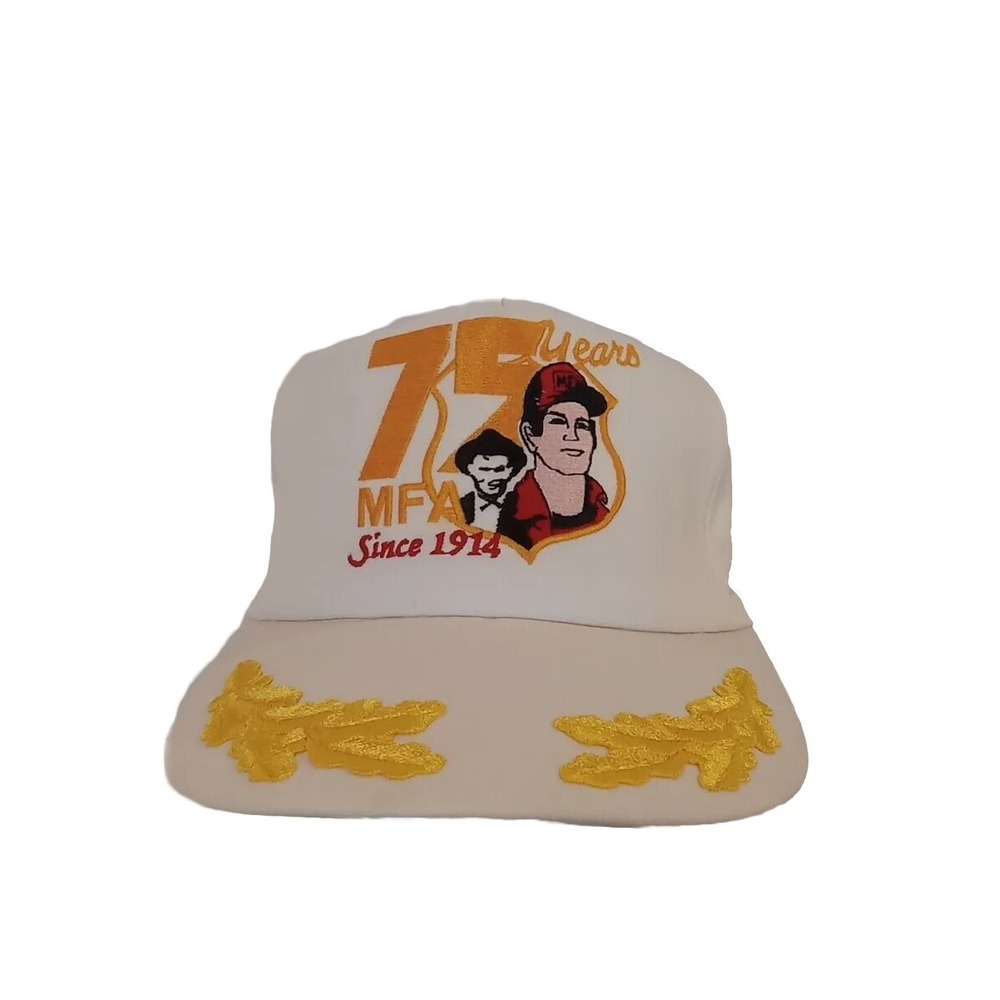 Vintage MFA 75 Years Trucker Hat Snapback Agriculture Farmer USA Made